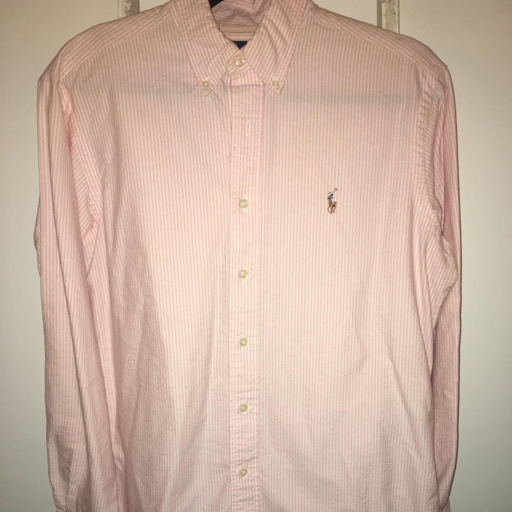 Pink/White Men’s Button Down